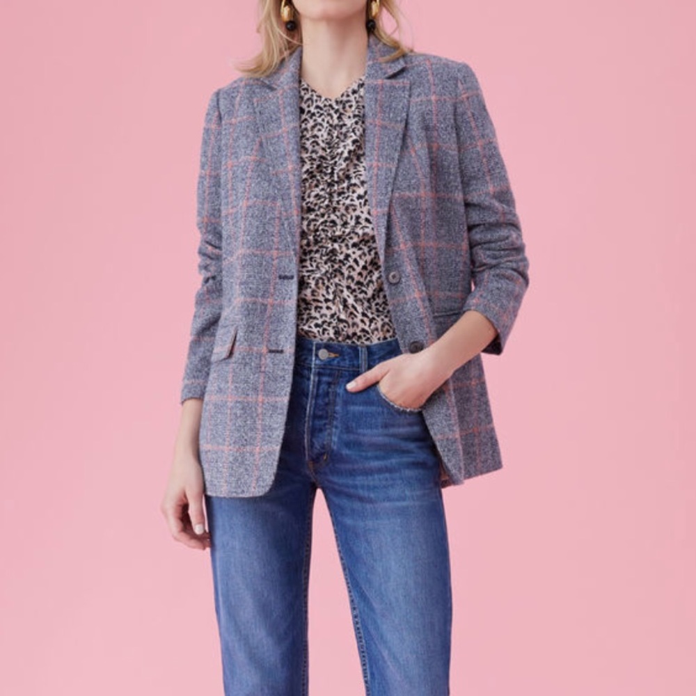 Brand new Rebecca Taylor Tweed Plaid Blazer